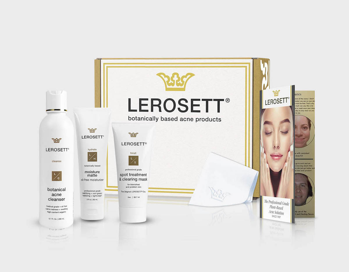 Lerosett acne kit box acne kit