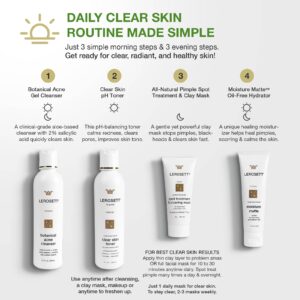 Lerosett 4 part acne kit how to apply